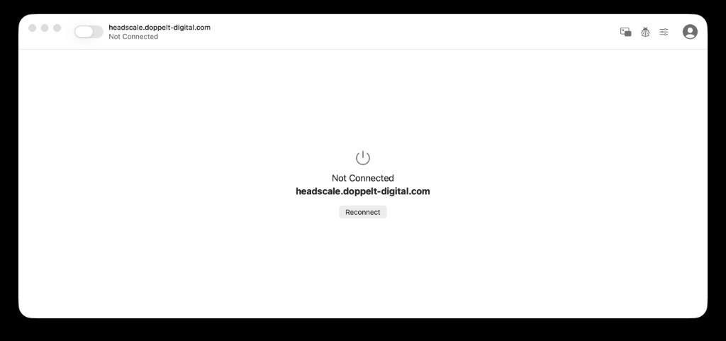 Open the Tailscale app